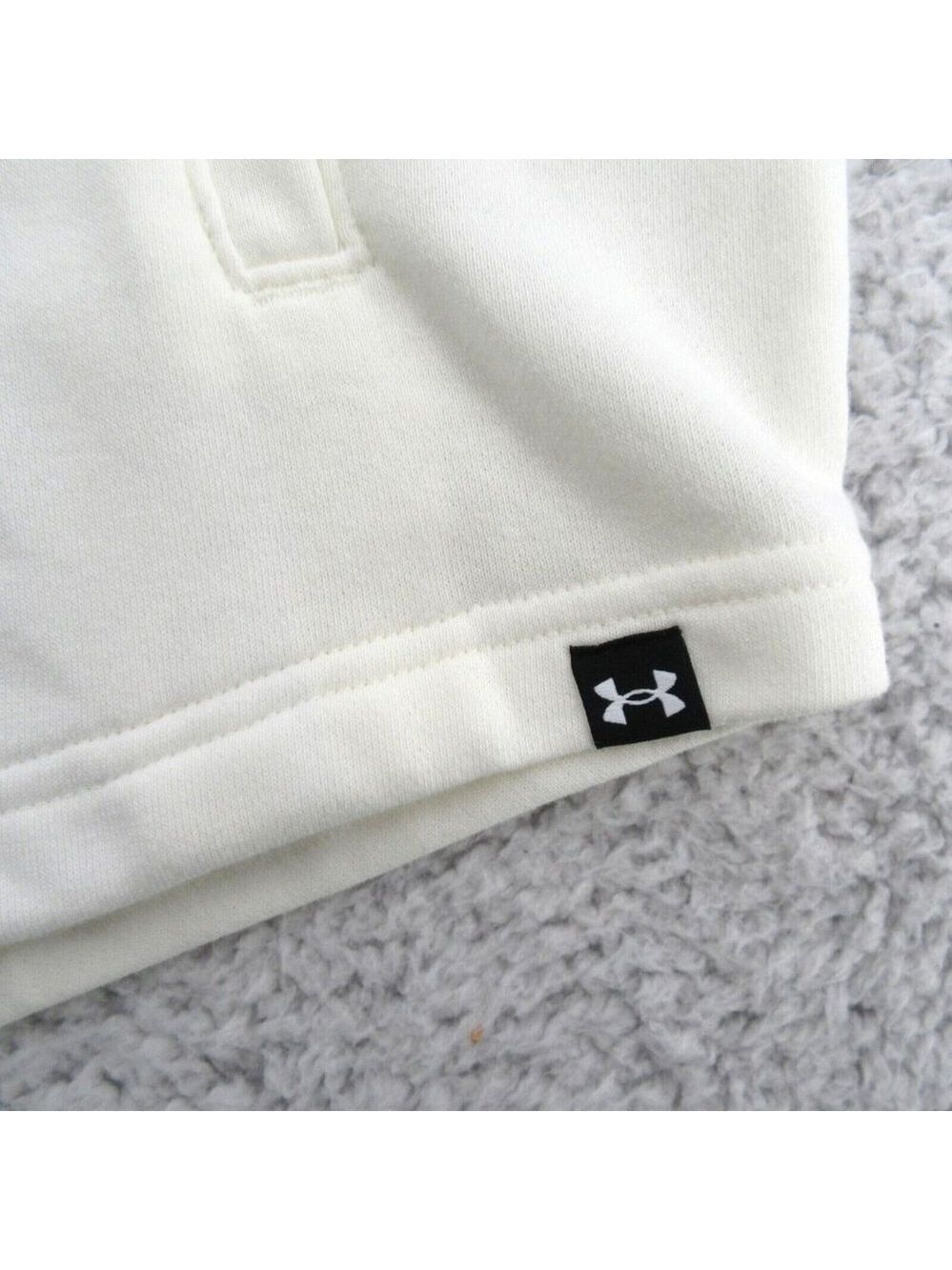 Under Armour UA Project Rock Terry Hoodie Mens Size Medium Ivory NEW - Picture 5 of 11